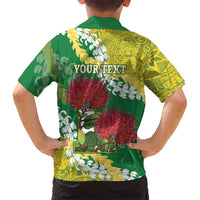 Personalized Leilehua Hawaii High School Family Matching Mermaid Dress and Hawaiian Shirt Puakenikeni Lei Hawaiian Pattern LT14 - Polynesian Pride
