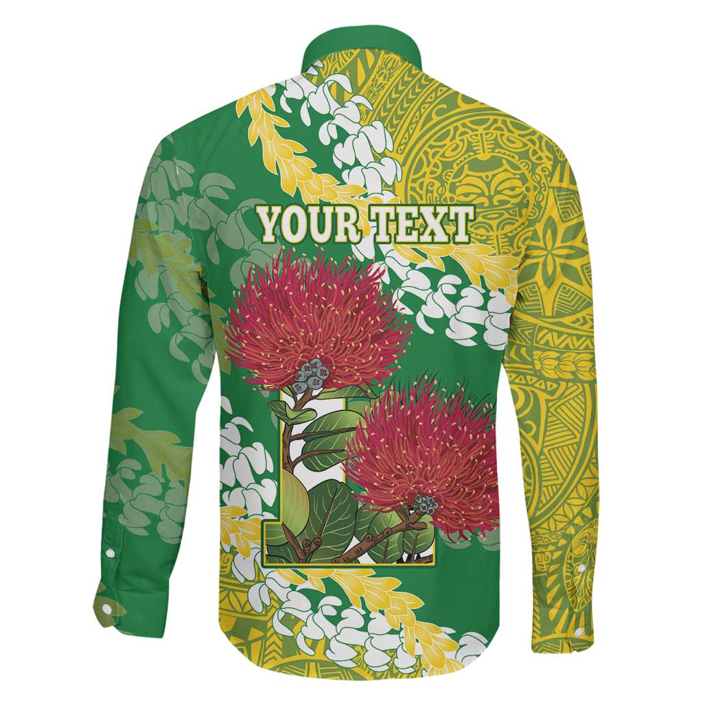 Personalized Leilehua Hawaii High School Family Matching Mermaid Dress and Hawaiian Shirt Puakenikeni Lei Hawaiian Pattern LT14 - Polynesian Pride