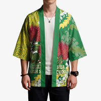 Personalized Leilehua Hawaii High School Kimono Puakenikeni Lei Hawaiian Pattern - Polynesian Pride