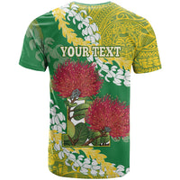Personalized Leilehua Hawaii High School T Shirt Puakenikeni Lei Hawaiian Pattern - Polynesian Pride