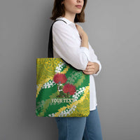 Personalized Leilehua Hawaii High School Tote Bag Puakenikeni Lei Hawaiian Pattern - Polynesian Pride