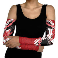 Personalized Kalani Hawaii High School Arm Sleeves Puakenikeni Lei Hawaiian Pattern - Polynesian Pride