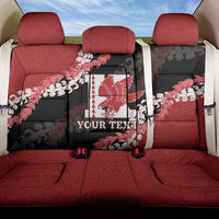 Personalized Kalani Hawaii High School Back Car Seat Cover Puakenikeni Lei Hawaiian Pattern - Polynesian Pride