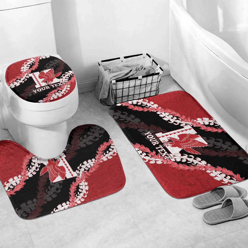 Personalized Kalani Hawaii High School Bathroom Set Puakenikeni Lei Hawaiian Pattern - Polynesian Pride