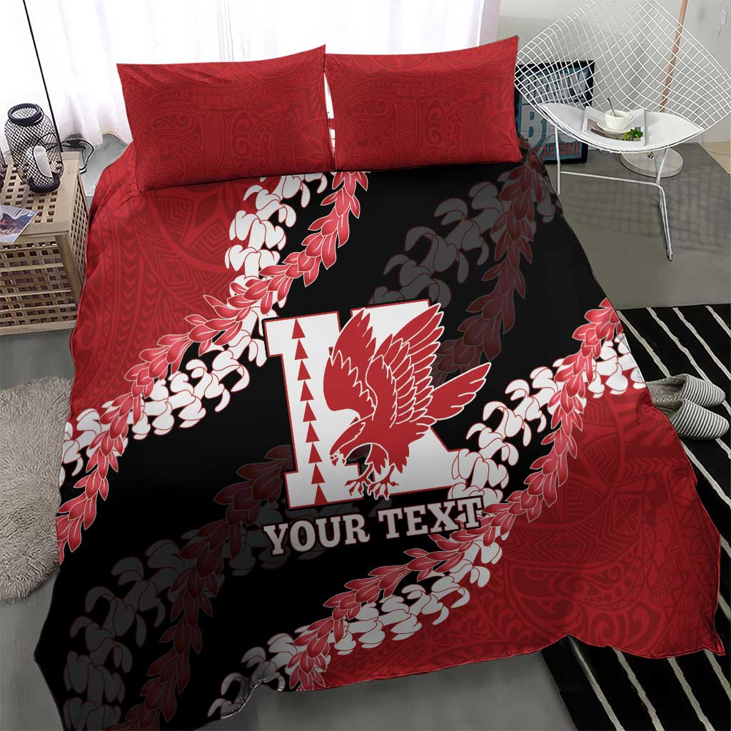 Personalized Kalani Hawaii High School Bedding Set Puakenikeni Lei Hawaiian Pattern - Polynesian Pride