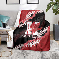 Personalized Kalani Hawaii High School Blanket Puakenikeni Lei Hawaiian Pattern - Polynesian Pride