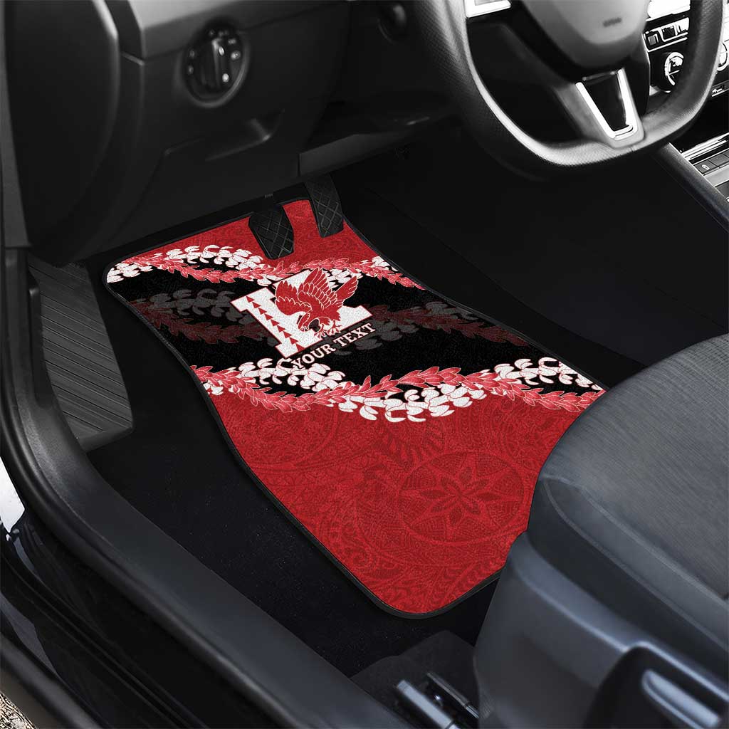 Personalized Kalani Hawaii High School Car Mats Puakenikeni Lei Hawaiian Pattern - Polynesian Pride