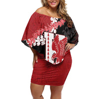 Personalized Kalani Hawaii High School Family Matching Off Shoulder Short Dress and Hawaiian Shirt Puakenikeni Lei Hawaiian Pattern - Polynesian Pride