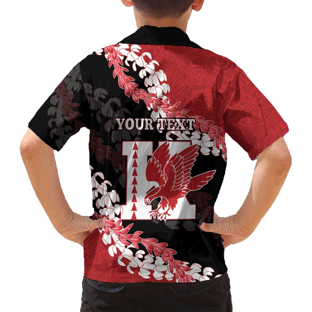 Personalized Kalani Hawaii High School Family Matching Puletasi and Hawaiian Shirt Puakenikeni Lei Hawaiian Pattern - Polynesian Pride