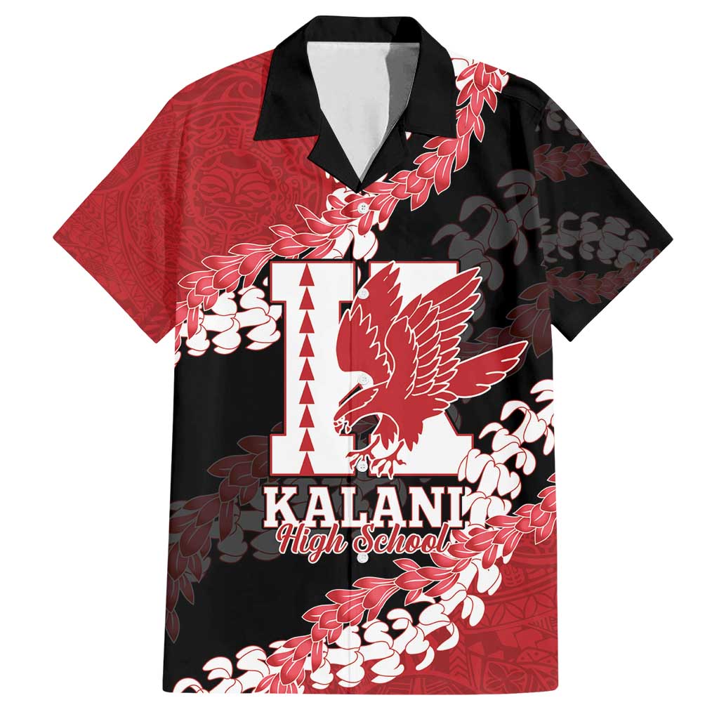 Personalized Kalani Hawaii High School Family Matching Puletasi and Hawaiian Shirt Puakenikeni Lei Hawaiian Pattern - Polynesian Pride