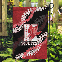 Personalized Kalani Hawaii High School Garden Flag Puakenikeni Lei Hawaiian Pattern - Polynesian Pride