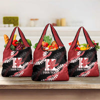 Personalized Kalani Hawaii High School Grocery Bag Puakenikeni Lei Hawaiian Pattern - Polynesian Pride