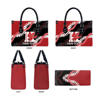 Personalized Kalani Hawaii High School Leather Bag Puakenikeni Lei Hawaiian Pattern - Polynesian Pride