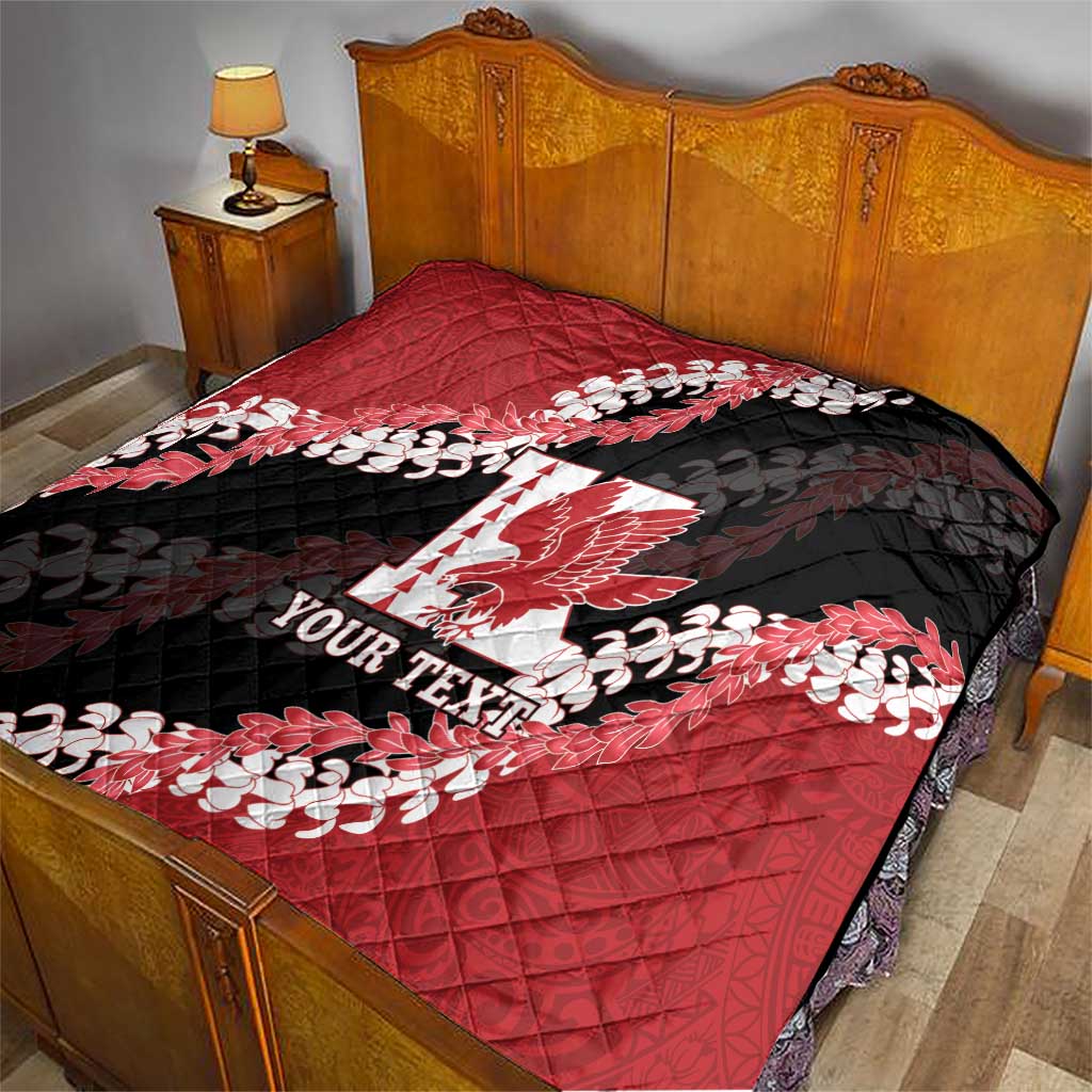 Personalized Kalani Hawaii High School Quilt Puakenikeni Lei Hawaiian Pattern - Polynesian Pride