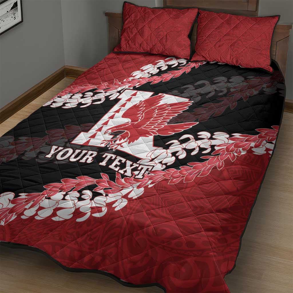 Personalized Kalani Hawaii High School Quilt Bed Set Puakenikeni Lei Hawaiian Pattern - Polynesian Pride