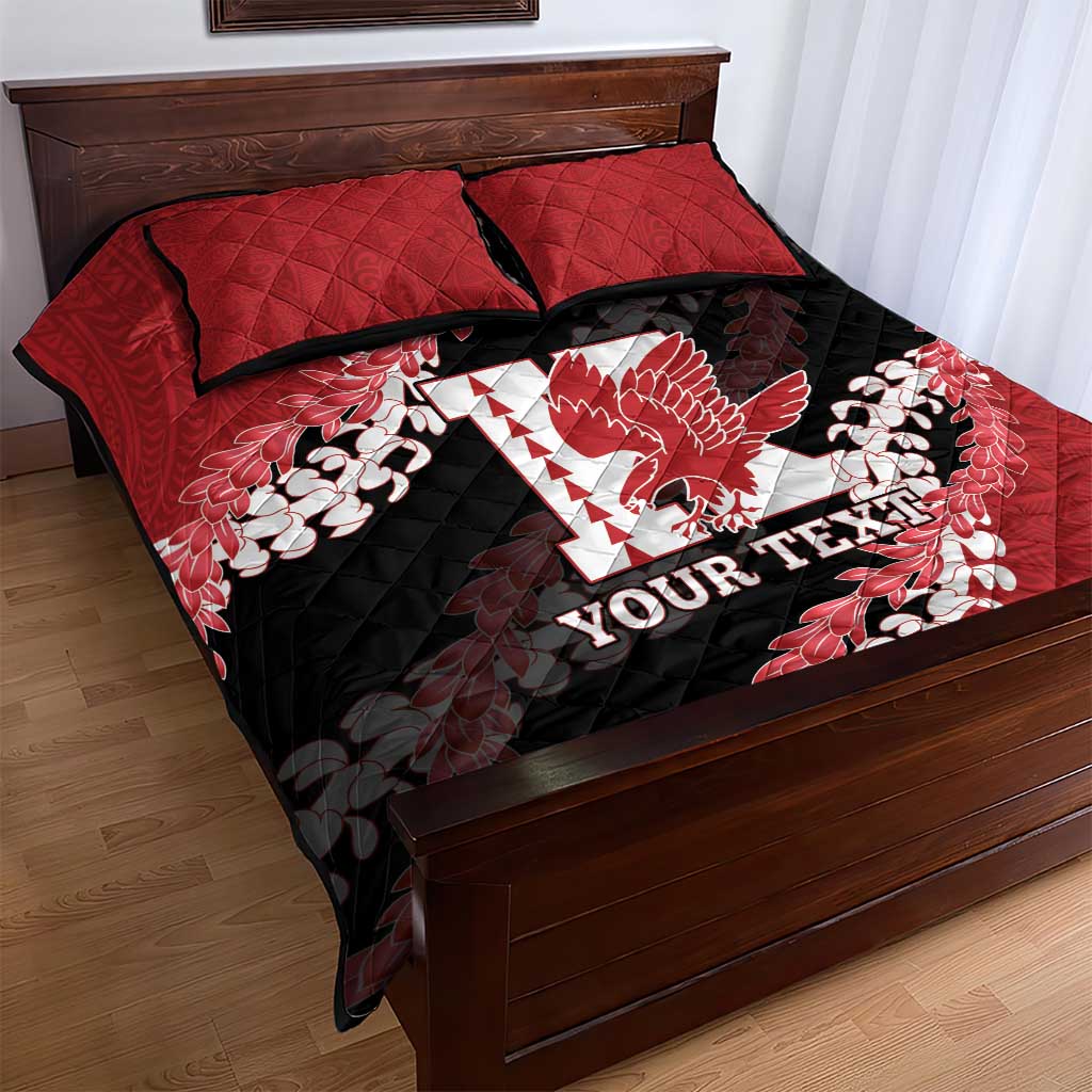 Personalized Kalani Hawaii High School Quilt Bed Set Puakenikeni Lei Hawaiian Pattern - Polynesian Pride