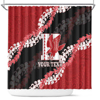 Personalized Kalani Hawaii High School Shower Curtain Puakenikeni Lei Hawaiian Pattern - Polynesian Pride