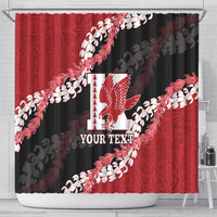 Personalized Kalani Hawaii High School Shower Curtain Puakenikeni Lei Hawaiian Pattern - Polynesian Pride