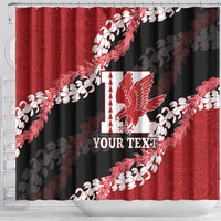 Personalized Kalani Hawaii High School Shower Curtain Puakenikeni Lei Hawaiian Pattern - Polynesian Pride