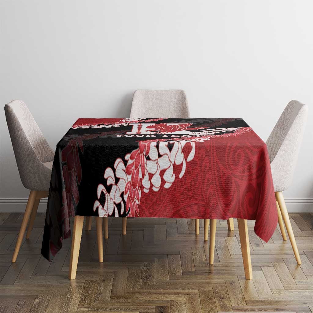 Personalized Kalani Hawaii High School Tablecloth Puakenikeni Lei Hawaiian Pattern - Polynesian Pride
