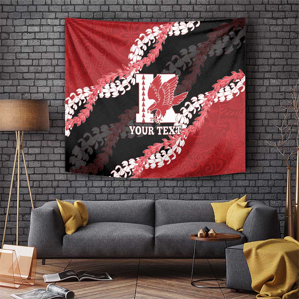 Personalized Kalani Hawaii High School Tapestry Puakenikeni Lei Hawaiian Pattern - Polynesian Pride