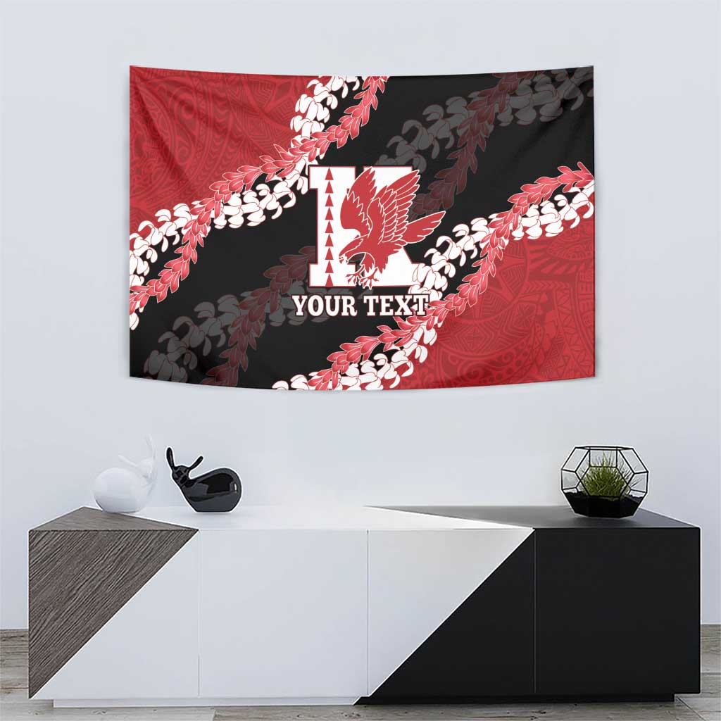 Personalized Kalani Hawaii High School Tapestry Puakenikeni Lei Hawaiian Pattern - Polynesian Pride