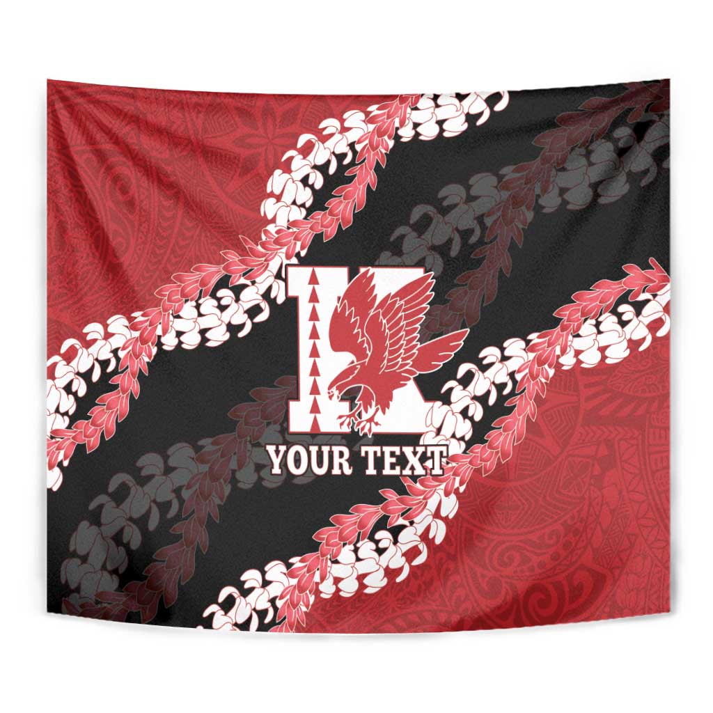 Personalized Kalani Hawaii High School Tapestry Puakenikeni Lei Hawaiian Pattern - Polynesian Pride