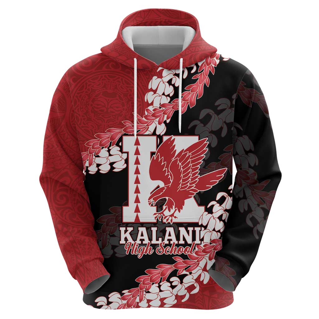 Personalized Kalani Hawaii High School Zip Hoodie Puakenikeni Lei Hawaiian Pattern - Polynesian Pride