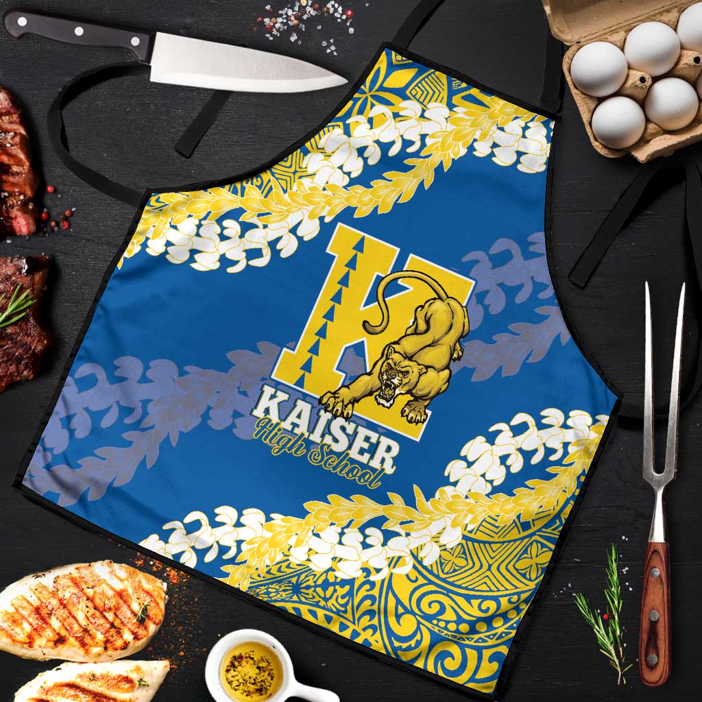 Kaiser Hawaii High School Apron Puakenikeni Lei Hawaiian Pattern - Polynesian Pride