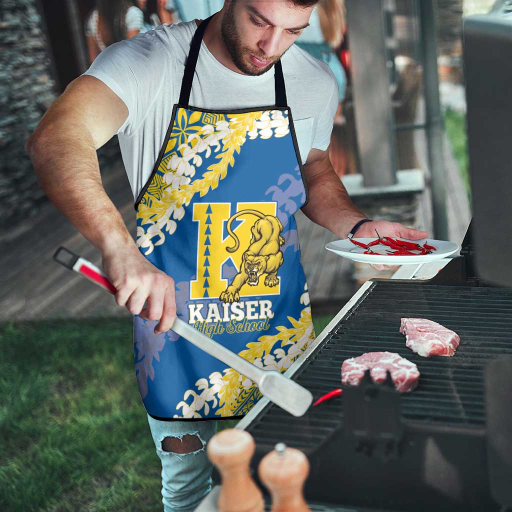 Kaiser Hawaii High School Apron Puakenikeni Lei Hawaiian Pattern - Polynesian Pride