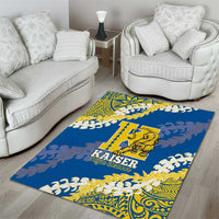 Kaiser Hawaii High School Area Rug Puakenikeni Lei Hawaiian Pattern - Polynesian Pride
