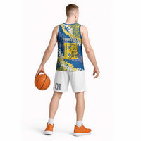 Personalized Kaiser Hawaii High School Basketball Jersey Puakenikeni Lei Hawaiian Pattern - Polynesian Pride
