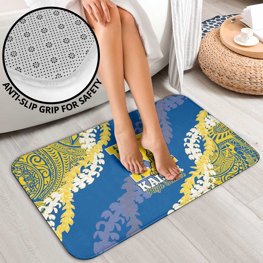 Kaiser Hawaii High School Bathroom Set Puakenikeni Lei Hawaiian Pattern - Polynesian Pride