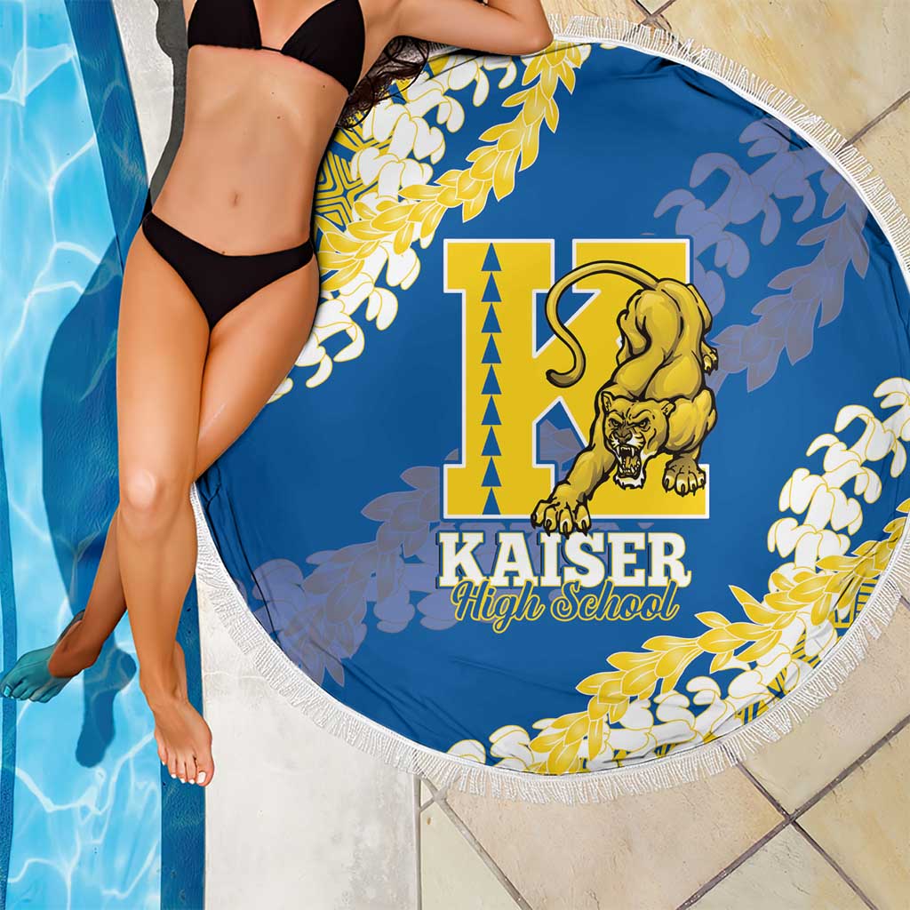 Kaiser Hawaii High School Beach Blanket Puakenikeni Lei Hawaiian Pattern - Polynesian Pride