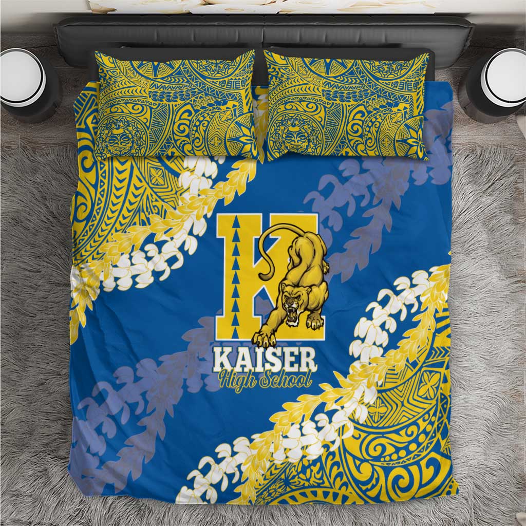 Kaiser Hawaii High School Bedding Set Puakenikeni Lei Hawaiian Pattern - Polynesian Pride