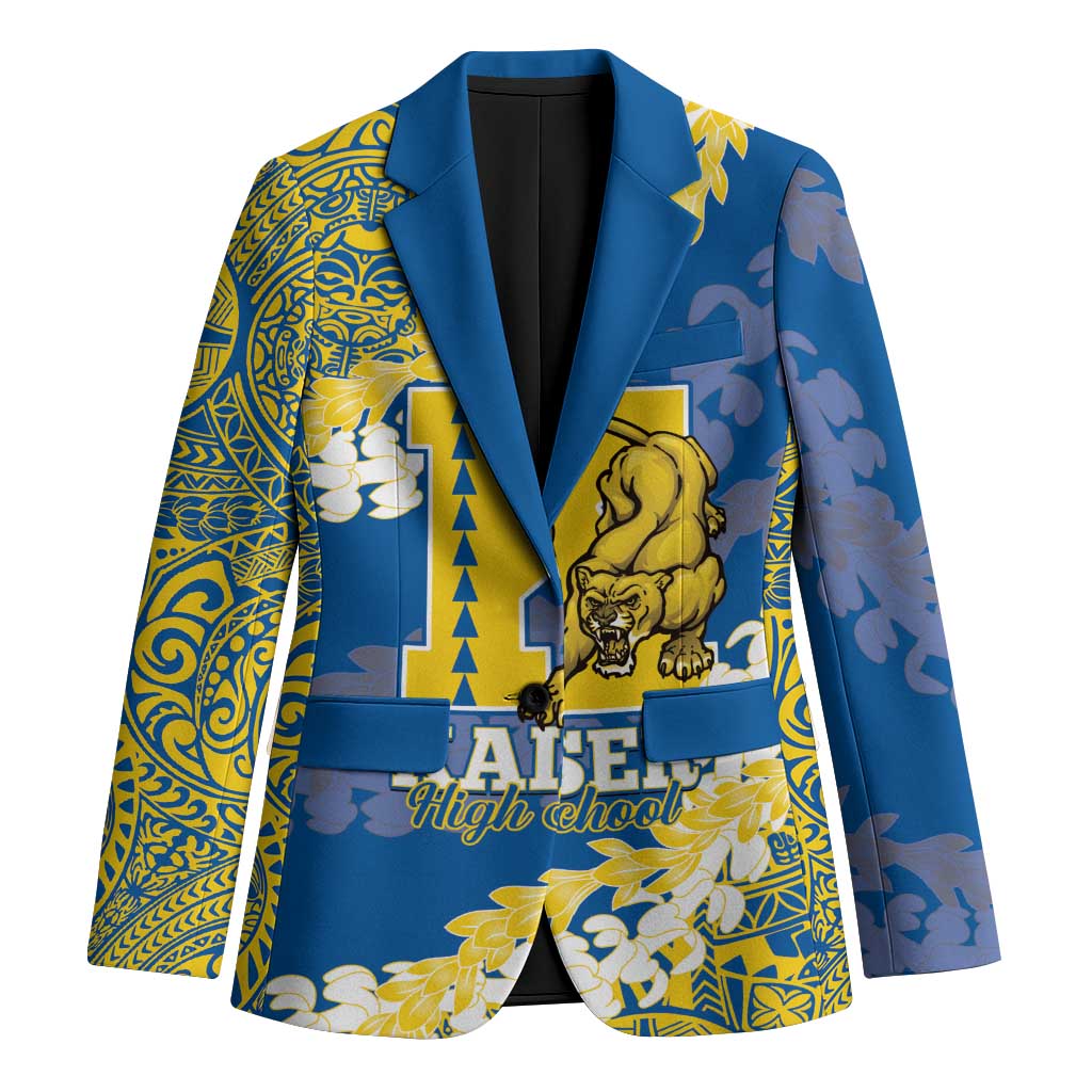 Personalized Kaiser Hawaii High School Blazer Puakenikeni Lei Hawaiian Pattern - Polynesian Pride