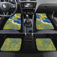 Personalized Kaiser Hawaii High School Car Mats Puakenikeni Lei Hawaiian Pattern - Polynesian Pride