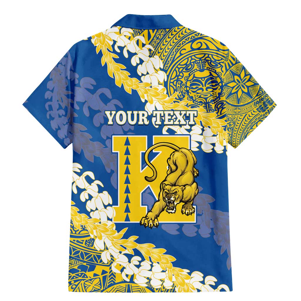Personalized Kaiser Hawaii High School Family Matching Mermaid Dress and Hawaiian Shirt Puakenikeni Lei Hawaiian Pattern - Polynesian Pride