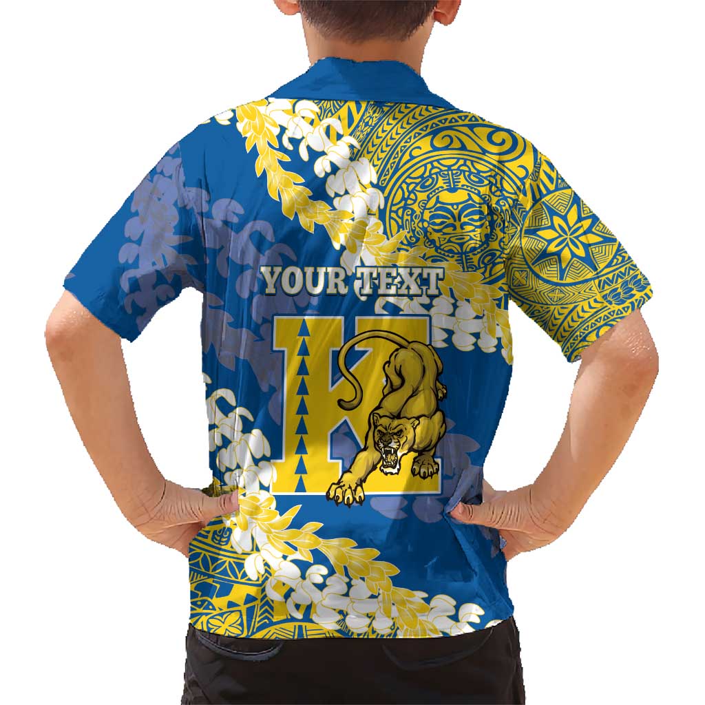 Personalized Kaiser Hawaii High School Hawaiian Shirt Puakenikeni Lei Hawaiian Pattern - Polynesian Pride