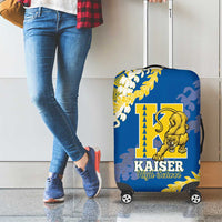 Kaiser Hawaii High School Luggage Cover Puakenikeni Lei Hawaiian Pattern - Polynesian Pride