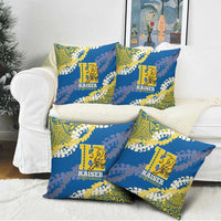 Kaiser Hawaii High School Pillow Cover Puakenikeni Lei Hawaiian Pattern - Polynesian Pride
