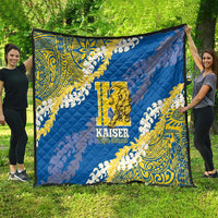 Kaiser Hawaii High School Quilt Puakenikeni Lei Hawaiian Pattern - Polynesian Pride