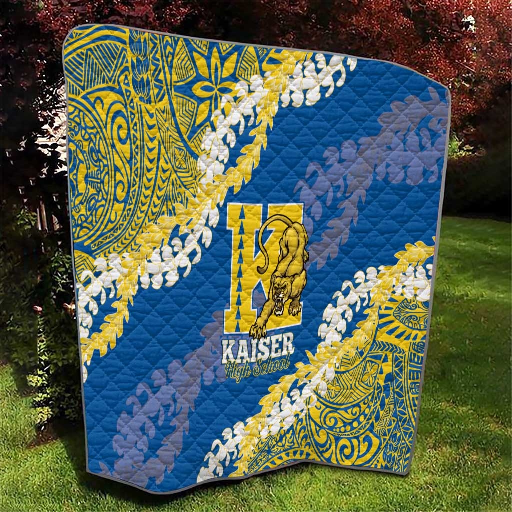 Kaiser Hawaii High School Quilt Puakenikeni Lei Hawaiian Pattern - Polynesian Pride
