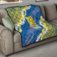 Kaiser Hawaii High School Quilt Puakenikeni Lei Hawaiian Pattern - Polynesian Pride