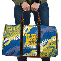 Kaiser Hawaii High School Travel Bag Puakenikeni Lei Hawaiian Pattern - Polynesian Pride
