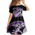 Purple Polynesian Family Matching Puletasi and Hawaiian Shirt Hammerhead Shark Tattoo Royal Plumeria Gradient Vibes LT14 - Polynesian Pride