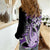 Purple Polynesian Women Casual Shirt Hammerhead Shark Tattoo Royal Plumeria Gradient Vibes LT14 - Polynesian Pride