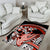 Red Polynesian Area Rug Hammerhead Shark Tattoo Royal Plumeria Gradient Vibes LT14 - Polynesian Pride