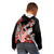 Red Polynesian Kid Hoodie Hammerhead Shark Tattoo Royal Plumeria Gradient Vibes LT14 - Polynesian Pride