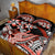 Red Polynesian Quilt Bed Set Hammerhead Shark Tattoo Royal Plumeria Gradient Vibes LT14 - Polynesian Pride
